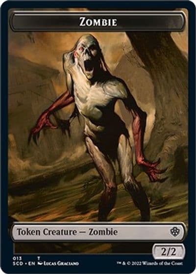 Zombie Zombie Army Double Sided Token Starter Commander Decks Magic card