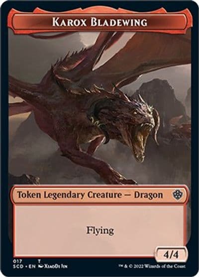 Karox Bladewing Double Sided Token Starter Commander Decks Magic card