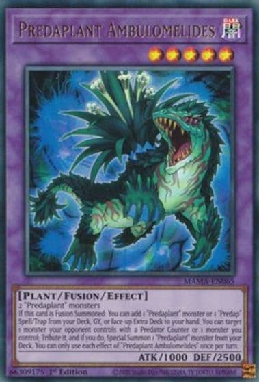 Predaplant Ambulomelides Magnificent Mavens Yu-Gi-Oh! card