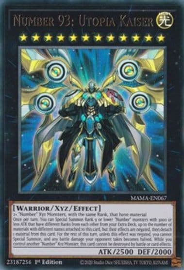 Number 93 Utopia Kaiser Magnificent Mavens Yu-Gi-Oh! card