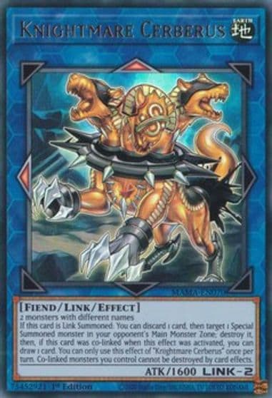 Knightmare Cerberus Magnificent Mavens Yu-Gi-Oh! card