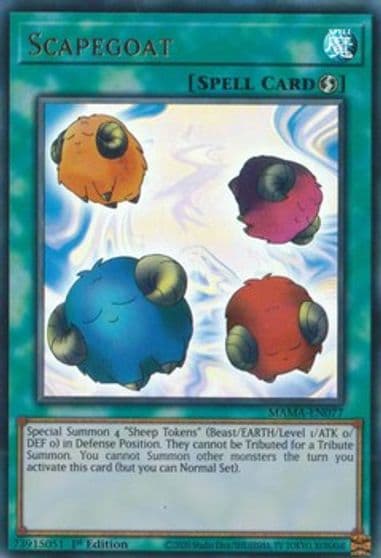 Scapegoat Magnificent Mavens Yu-Gi-Oh! card