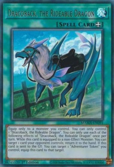 Dracoback the Rideable Dragon Magnificent Mavens Yu-Gi-Oh! card