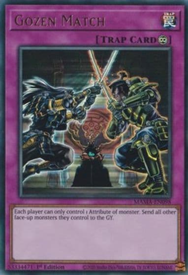 Gozen Match Magnificent Mavens Yu-Gi-Oh! card