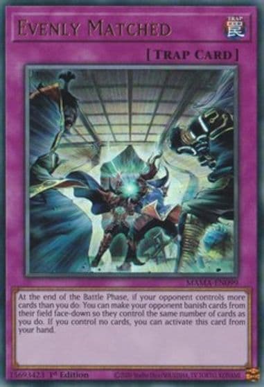Evenly Matched Magnificent Mavens Yu-Gi-Oh! card