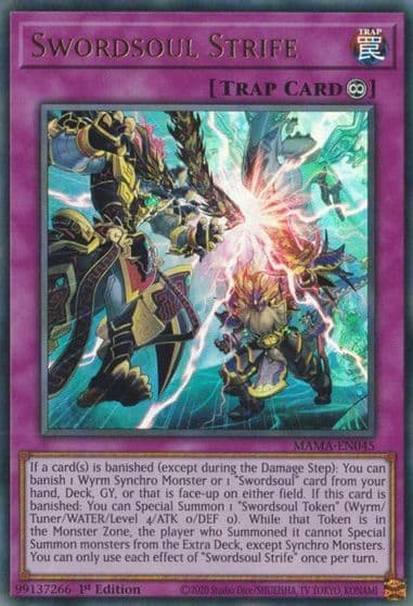 Swordsoul Strife Magnificent Mavens Yu-Gi-Oh! card