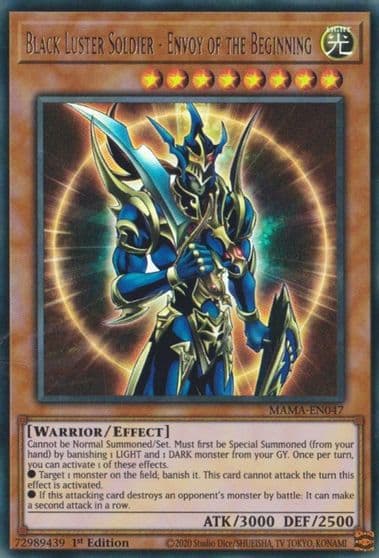Black Luster Soldier Envoy of the Beginning Magnificent Mavens Yu-Gi-Oh! card