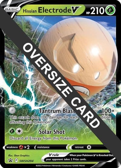 Hisuian Electrode V - SWSH294 Jumbo Cards Pokemon card