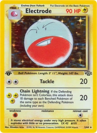 Electrode (2) Jungle Pokemon card