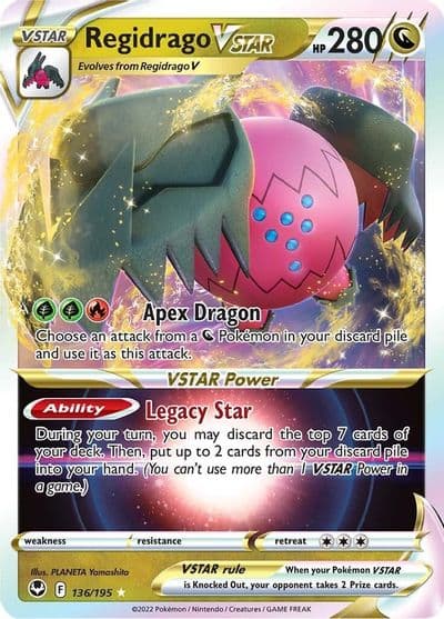 Regidrago VSTAR SWSH12: Silver Tempest Pokemon card