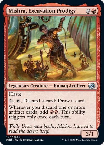 Mishra Excavation Prodigy The Brothers' War Magic card