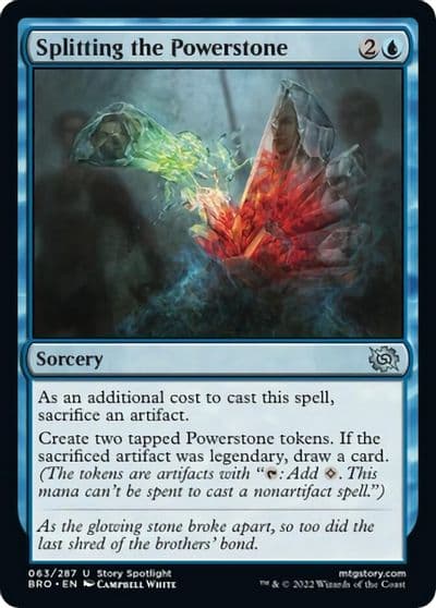 Splitting the Powerstone The Brothers' War Magic card