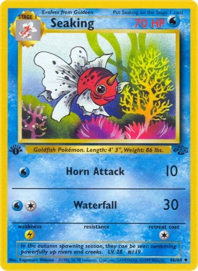 Seaking Jungle Pokemon card