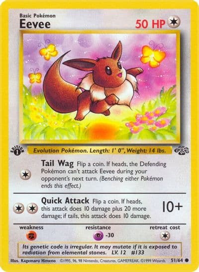 Eevee Jungle Pokemon card