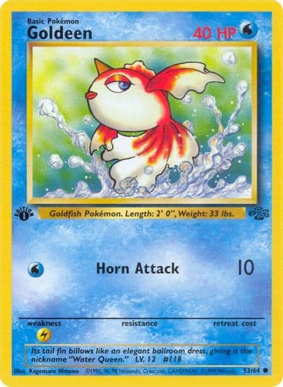 Goldeen Jungle Pokemon card
