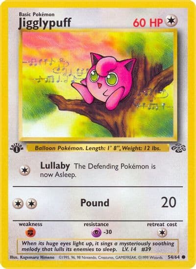 Jigglypuff Jungle Pokemon card