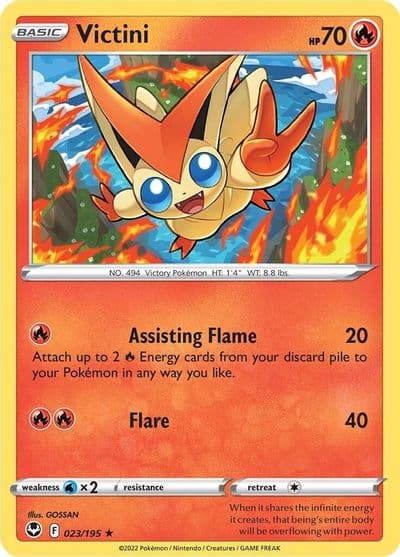 Victini SWSH12: Silver Tempest Pokemon card