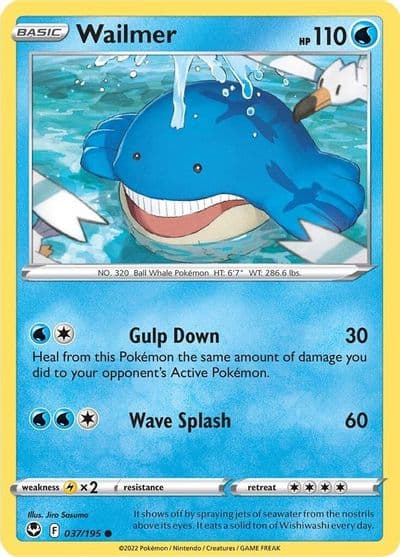 Wailmer SWSH12: Silver Tempest Pokemon card