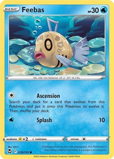 Feebas SWSH12: Silver Tempest Pokemon card
