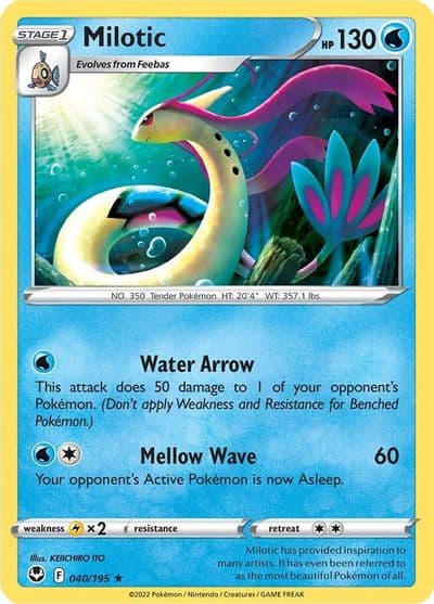 Milotic SWSH12: Silver Tempest Pokemon card