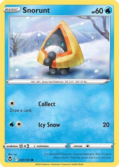 Snorunt SWSH12: Silver Tempest Pokemon card