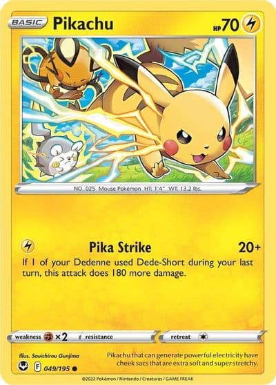 Pikachu SWSH12: Silver Tempest Pokemon card