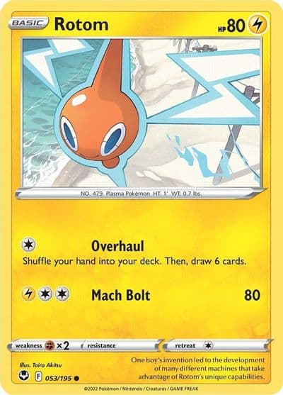 Rotom SWSH12: Silver Tempest Pokemon card