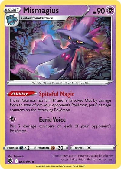 Mismagius SWSH12: Silver Tempest Pokemon card