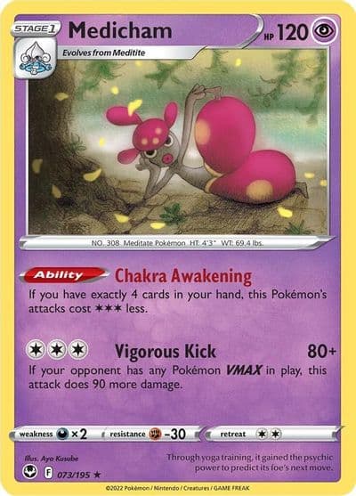 Medicham SWSH12: Silver Tempest Pokemon card