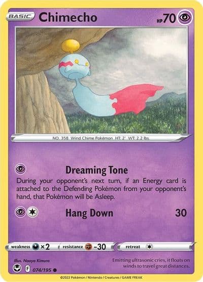 Chimecho SWSH12: Silver Tempest Pokemon card