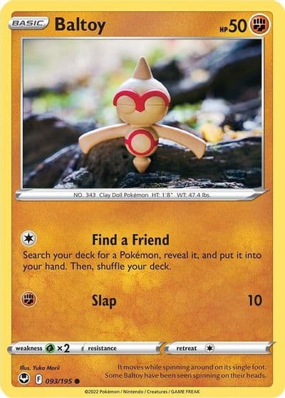 Baltoy SWSH12: Silver Tempest Pokemon card