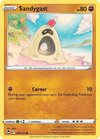Sandygast SWSH12: Silver Tempest Pokemon card