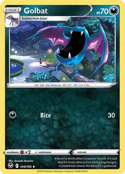 Golbat SWSH12: Silver Tempest Pokemon card