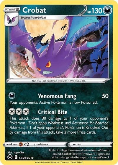Crobat SWSH12: Silver Tempest Pokemon card