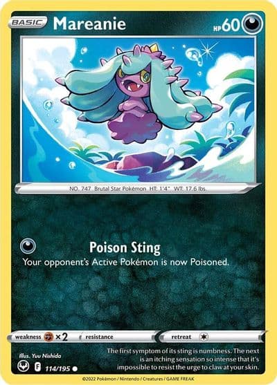 Mareanie SWSH12: Silver Tempest Pokemon card