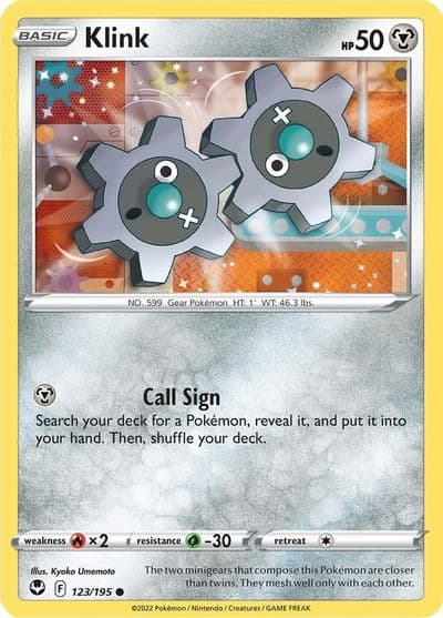 Klink SWSH12: Silver Tempest Pokemon card