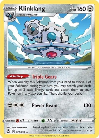 Klinklang SWSH12: Silver Tempest Pokemon card