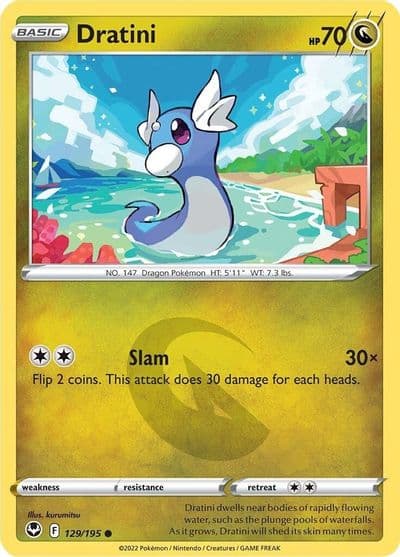 Dratini SWSH12: Silver Tempest Pokemon card