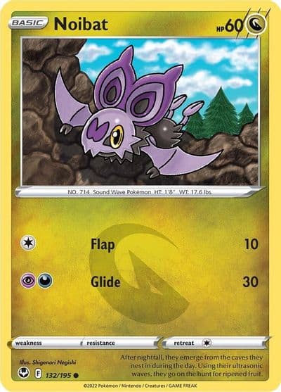 Noibat SWSH12: Silver Tempest Pokemon card