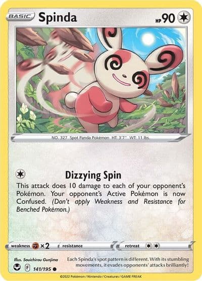 Spinda SWSH12: Silver Tempest Pokemon card