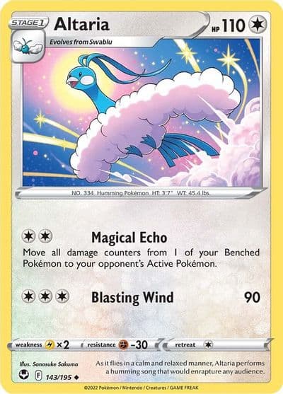 Altaria SWSH12: Silver Tempest Pokemon card