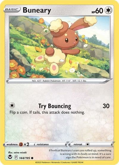 Buneary SWSH12: Silver Tempest Pokemon card