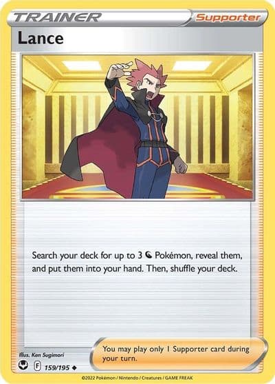 Lance SWSH12: Silver Tempest Pokemon card