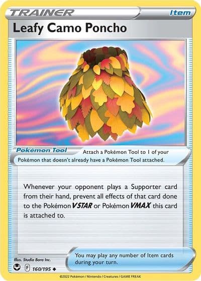 Leafy Camo Poncho SWSH12: Silver Tempest Pokemon card