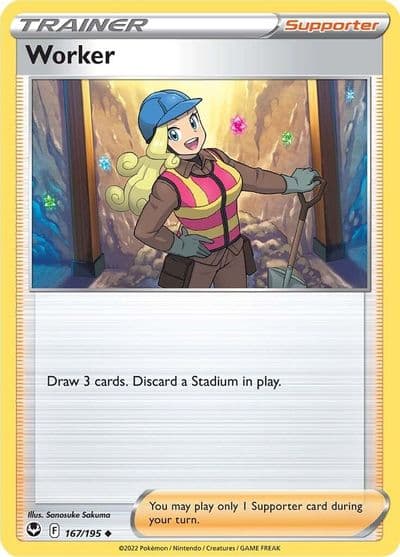 Worker SWSH12: Silver Tempest Pokemon card