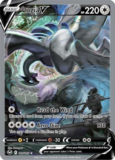 Lugia V (Alternate Full Art) SWSH12: Silver Tempest Pokemon card