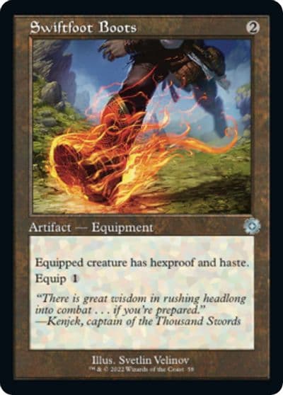 Swiftfoot Boots The Brothers' War: Retro Frame Artifacts Magic card