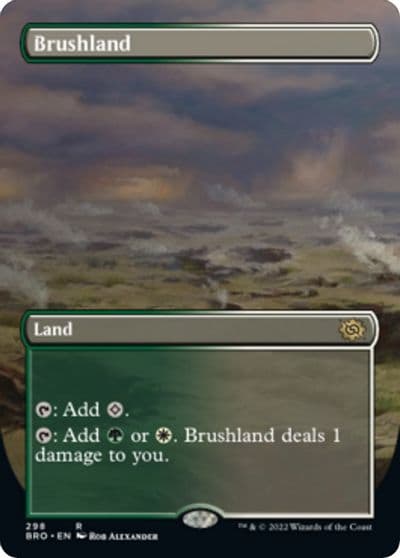 Brushland Borderless The Brothers' War Magic card
