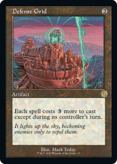 Defense Grid The Brothers' War: Retro Frame Artifacts Magic card