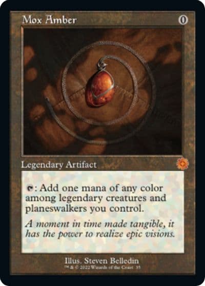 Mox Amber The Brothers' War: Retro Frame Artifacts Magic card